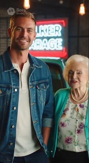 Walker’s garage Paul Walker meets Betty White #shorts #viral