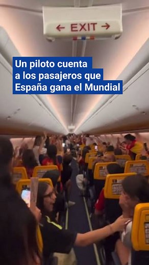 Piloto anuncia resultado de la final del Mundial a pasajeros