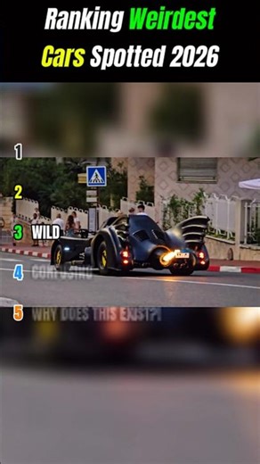 Ranking Weirdest Cars Spotted 2026 #viral #viralshorts