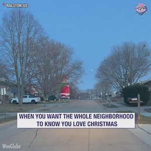 157K views · 433 reactions | Neighbors' giant inflatable Santa steals the show | Joyful | Facebook
