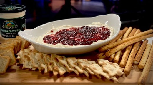 Simon's Cheese Onion and Hot Raspberry Dip