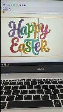 Easter embroidery split design on embrillance