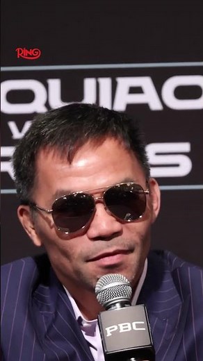 Manny Pacquiao on coming back to MGM Grand Garden Arena.