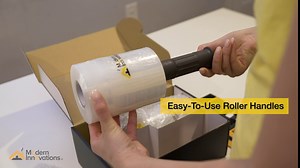 Mini Stretch Wrap Film with Handle (2 Pack) 5 Inch Plastic Stretch Film with Rotating Handles for Pallet Wrap - Stretch Wrap for Moving Supplies - 5 Inch x 1000 Feet, 80 Gauge