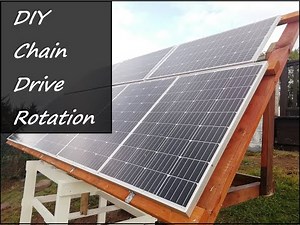 DIY Rotating Solar Panel array.