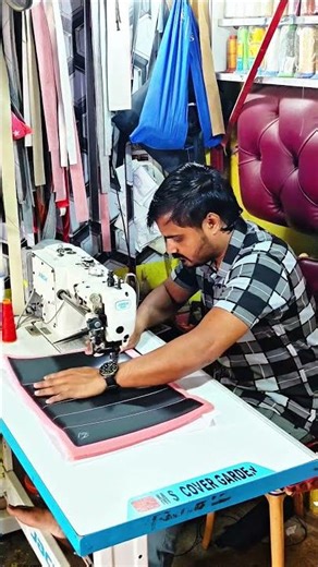 Car Seat Cover Middle Design Dual Stitching Tutorial | Fast Stitching Technical Work 2026