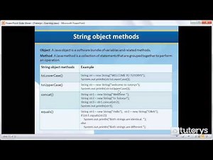 How to use String object methods in Java?