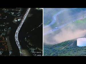 Traffic grows on major SoCal freeway after gas leak shuts down all mainlanes