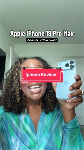 @apple I love these new colors! Next, can we get a crimson red too 🤭! So far so good with the new iPhone 18 pro max! #iphone #apple #glacier #newphone