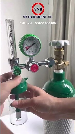 How to set up oxygen machine regulator #oxygentherapy #regulators #setup #healthandwellness