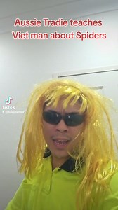Aussie Tradie teaches Viet Man about Spiders #spiders #straya #aussie #tradies #skits | HoeyFarmer