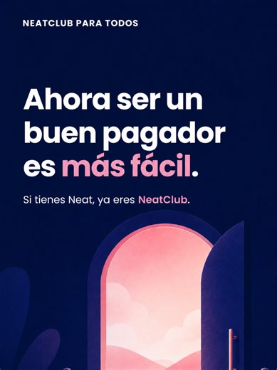 Nos llegan mensajes así todos los días. Por eso, cambiamos las reglas: NeatClub se abre. Sin condiciones para entrar, sin requisitos mensuales. Si tienes Neat, ya estás dentro 💙 Pagas con tarjeta → sumas NeatPoints. Así de simple. Ahora ser un buen pagador es más fácil. #NeatClub #NeatPoints #NeatPagos
