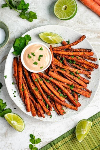 Crispy Baked Carrot Fries - Host The Toast