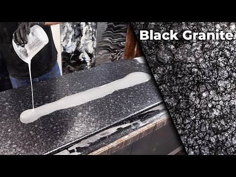 How to make Black Exotic Granite with Epoxy