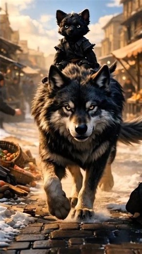 The Anime Puppy He Saved a Wolf Cub… What Happened Next Shocked the Entire Market 🐺❄️”#animation