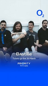 Get Priority Tickets to see Bastille live across the UK in November 2025 | O2