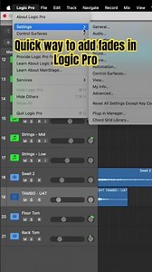 Set up fades in Logic Pro #logicprox #logicprotips #logicproxtutorials