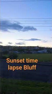 Sunset time lapse Bluff #bluff #southland #nz #cloud #sun #weather