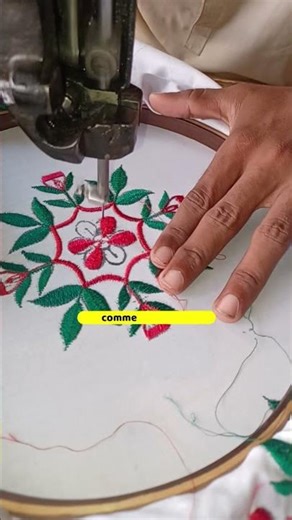 Beautiful Thread Embroidery | Simple & Trending Design #shorts #embroidery| Rizwan Ali Tv