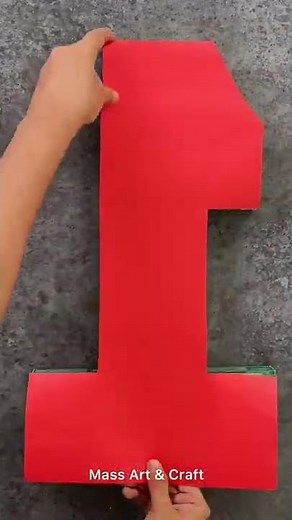 Diy 3D number for Birthday Decoration