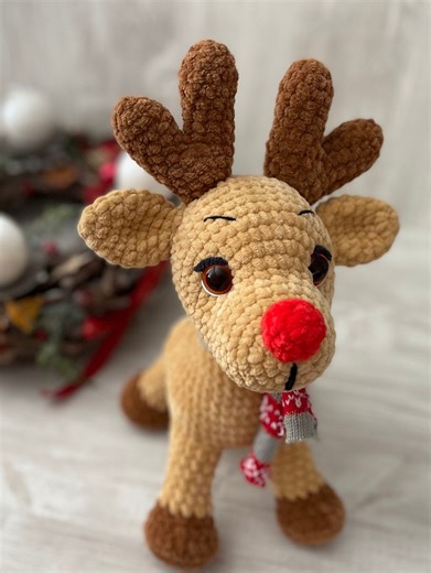 Crochet Reindeer Pattern PDF | Amigurumi Plush Christmas Deer | Easy Crochet Toy Tutorial | Cute Holiday Crochet Animal Pattern - Etsy