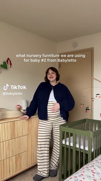 The perfect space for @Brittany Boyack ‘s baby #2 💛 The Pogo Crib, Pogo Dresser, and Kiwi Plus Power Recliner are our go-to trio for a cozy, functional nursery that makes every moment a little easier. #babytok #nurseryreveal #baby #nursery #fyp