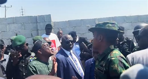 Tension As Soldiers Block Wike From Accessing Gaduwa Land (Video)