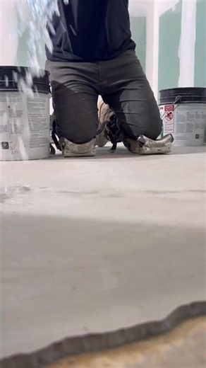 Uncoupling membrane installation. Floor Prep before tile. #remodel #realestate #construction #design #diy #renovation #entrepreneur #homerenovation #tools | Harry Designs