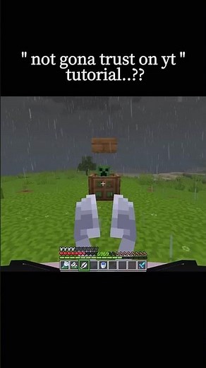 Minecraft yt tutorial be like