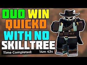 Duo QuickDraw Triumph With No Skill Tree + Full Easy Guide | TDS Tower Defense Simulator