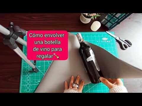 Envolver un botella nunca fue tan fácil! Mira esta idea🥰