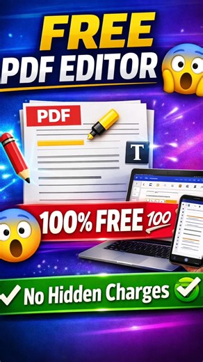 👉 Free PDF Editor 😱 | Ab PDF Edit karo FREE me 💯 No Hidden Charges!