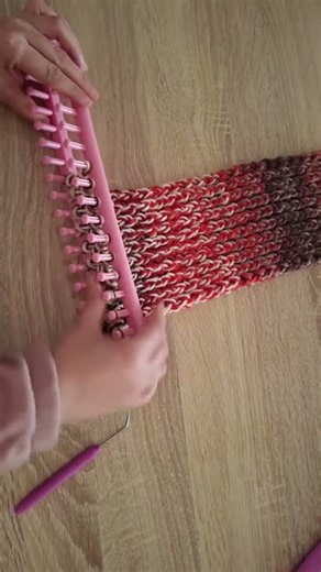 knitting loom for beginners step by step #knitting #scarf #crochet #knit #diy
