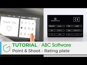 Multi Point & Shoot function with ABC Software: position your engraving easily on rating plate