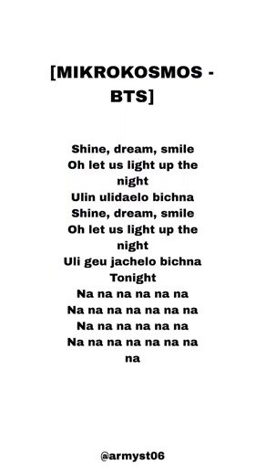 bts - Mikrokosmos (소우주) (lyrics)