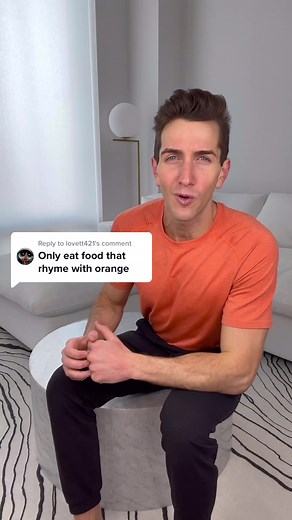 Eating Only Rhyming Foods with ORANGE Challenge