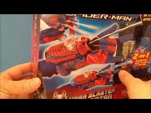THE AMAZING SPIDER-MAN MOVIE MEGA BLASTER WEB SHOOTER TOY REVIEW