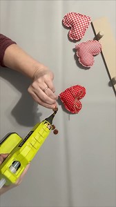 No Sew Fabric Hearts & Hanger DIY | We Craft Around
