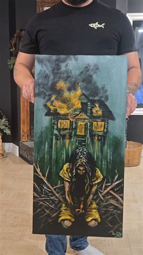 Burning house #fire #burninghouse | Even Johnson Lachapelle