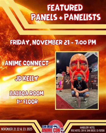 sandiegoanimecon on Instagram: "🧩 Featured Panel+ist ↪️ JD Kelly presents “Anime Connect” 🧩 Based on the BBC game show Only Connect, Anime Connect is played by two teams of up to three contestants across four rounds ♠️ J.D. Kelly has been a nerd as long as he can remember. Now as a writer and producer for A-to-J Connections, he likes to use his knowledge of anime, manga, video games and other media to create quiz shows to stump and delight contestants and sometimes, to torment his friends. You