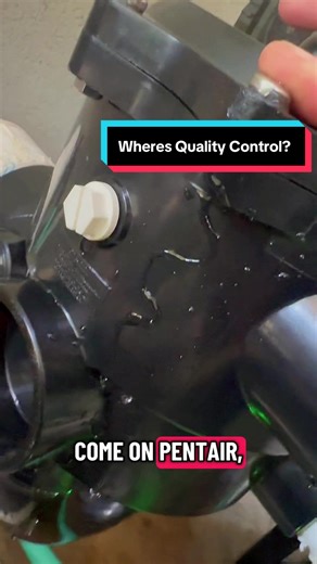 Installed this new Pentair Multiport just to find out it was missing a nut..... off to the parts store. 🤦🏻‍♂️ #qualitycontrol #quality #pool