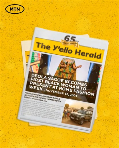 For 65 years, we’ve been making the world stop and say “Naija no dey carry last!” 🇳🇬💛 From afrobeats to fashion, sports to food, we keep showing the world what it means to be proudly Nigerian. ✨ This Independence, let’s celebrate us; the culture, the wins, the pride. #NigeriaAt65 #YelloIndependence #NaijaToTheWorld | MTN Nigeria