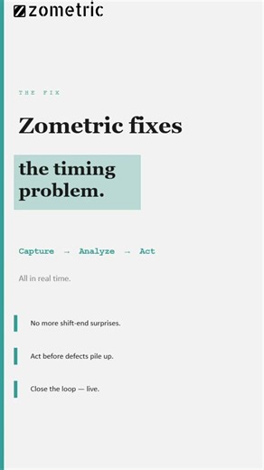 Zometric InProcess Quality & SPC Module - Short