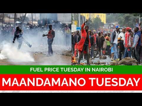LIVE GEN-Z MAANDAMANO ON FUEL PRICE TUESDAY IN NAIROBI PREVIEW
