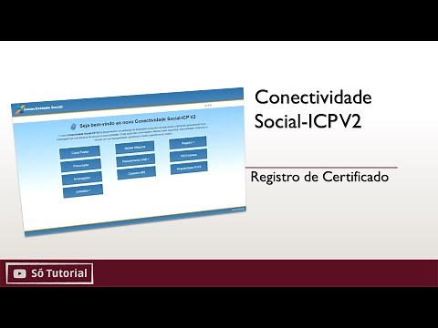 Registro de Certificado - Conectividade Social-ICP V2