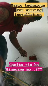 Basic techniques for wirring installation...!!! #everyoneシ゚ #veterans #electrician | Arnold A Carreon