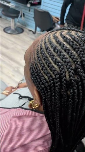 #hairstyle # corn rows with knotless# borderik