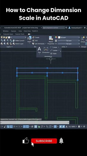 How to Change Dimension Scale in AutoCAD | Super Easy Method for Beginners