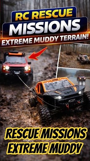 RC Rescue Missions 🚨 Extreme Muddy Terrain Recovery | Ultimate Off-Road RC Test #rcrockcrawler