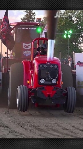 Glowing Red Massey Ferguson Pro Stock Pulling Tractor | Turbo Diesel Power